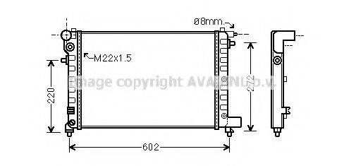 AVA QUALITY COOLING CN2120 Радіатор, охолодження двигуна