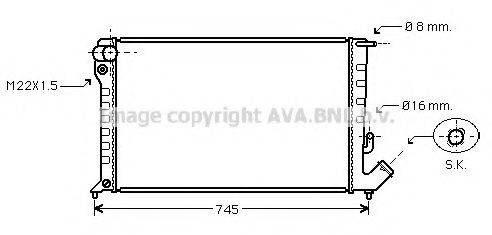 AVA QUALITY COOLING CN2151 Радіатор, охолодження двигуна