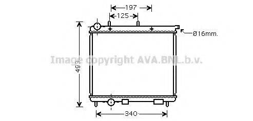 AVA QUALITY COOLING CN2189 Радіатор, охолодження двигуна