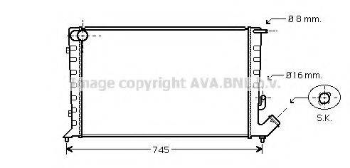 AVA QUALITY COOLING CN2211 Радіатор, охолодження двигуна