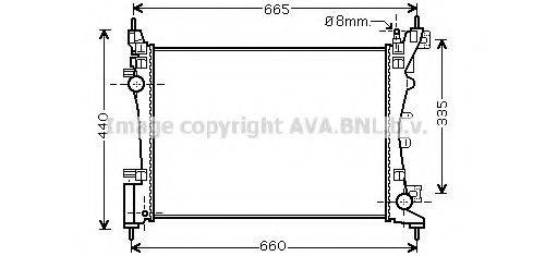 AVA QUALITY COOLING CN2261 Радіатор, охолодження двигуна