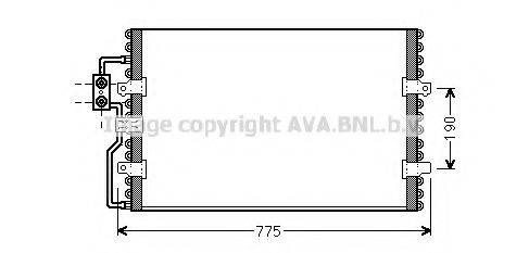 AVA QUALITY COOLING CN5093 Конденсатор, кондиціонер