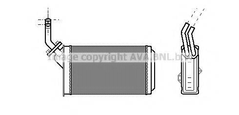 AVA QUALITY COOLING CN6054 Теплообмінник, опалення салону