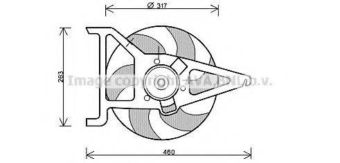 AVA QUALITY COOLING CN7544 Вентилятор, охолодження двигуна