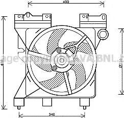 AVA QUALITY COOLING CN7547 Вентилятор, охолодження двигуна