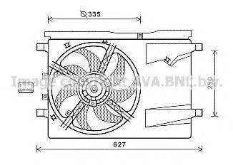 AVA QUALITY COOLING CN7549 Вентилятор, охолодження двигуна