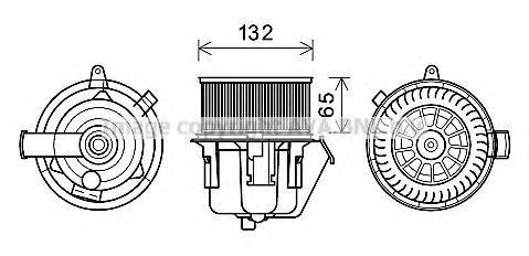 AVA QUALITY COOLING CN8302 Електродвигун, вентиляція салону