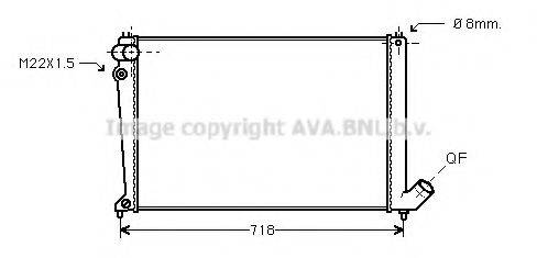 AVA QUALITY COOLING CNA2105 Радіатор, охолодження двигуна