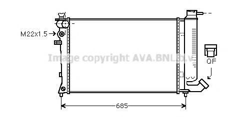 AVA QUALITY COOLING CNA2135 Радіатор, охолодження двигуна