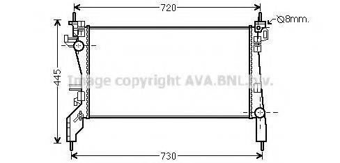 AVA QUALITY COOLING CNA2266 Радіатор, охолодження двигуна