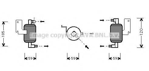 AVA QUALITY COOLING CND186 Осушувач, кондиціонер