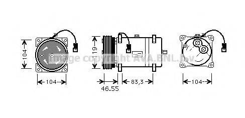 AVA QUALITY COOLING CNK161 Компресор, кондиціонер