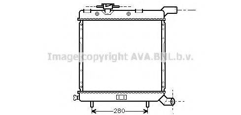 AVA QUALITY COOLING CR2068 Радіатор, охолодження двигуна