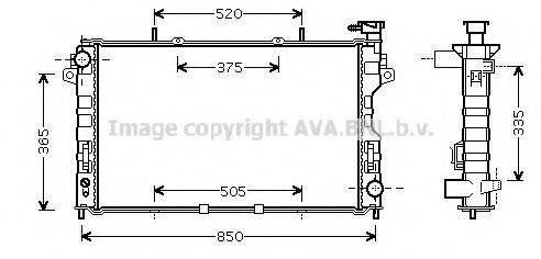 AVA QUALITY COOLING CR2077 Радіатор, охолодження двигуна