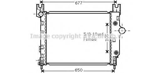 AVA QUALITY COOLING CR2091 Радіатор, охолодження двигуна