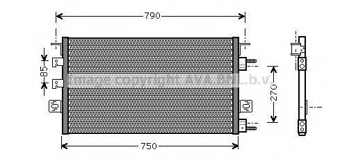 AVA QUALITY COOLING CR5023 Конденсатор, кондиціонер