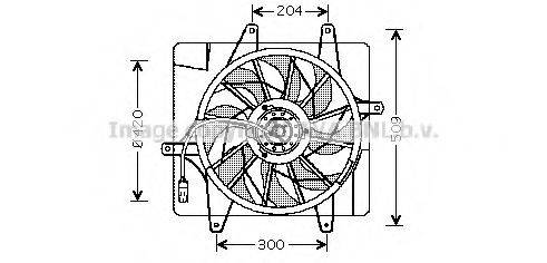 AVA QUALITY COOLING CR7505 Вентилятор, охолодження двигуна