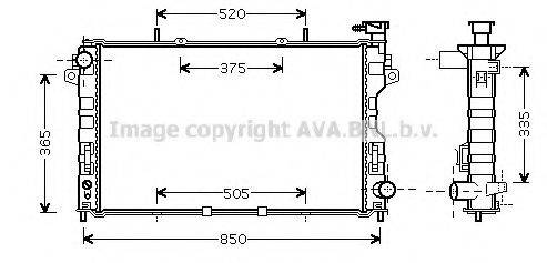 AVA QUALITY COOLING CRA2081 Радіатор, охолодження двигуна