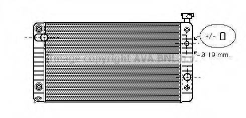 AVA QUALITY COOLING CT2023 Радіатор, охолодження двигуна