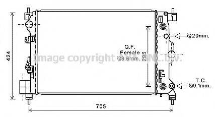 AVA QUALITY COOLING CTA2044 Радіатор, охолодження двигуна