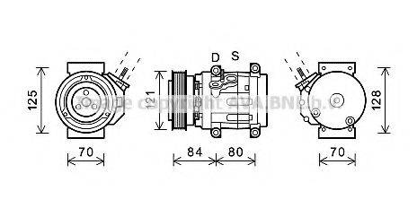 AVA QUALITY COOLING CTK037 Компресор, кондиціонер