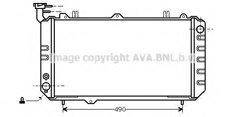 AVA QUALITY COOLING DN2020 Радіатор, охолодження двигуна