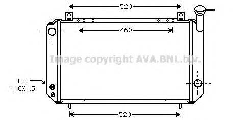 AVA QUALITY COOLING DN2047 Радіатор, охолодження двигуна