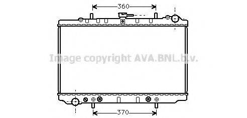 AVA QUALITY COOLING DN2074 Радіатор, охолодження двигуна