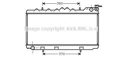 AVA QUALITY COOLING DN2102 Радіатор, охолодження двигуна