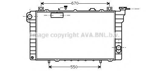 AVA QUALITY COOLING DN2113 Радіатор, охолодження двигуна