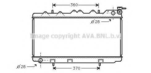 AVA QUALITY COOLING DN2118 Радіатор, охолодження двигуна