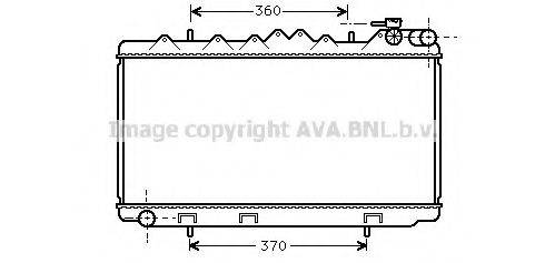 AVA QUALITY COOLING DN2122 Радіатор, охолодження двигуна