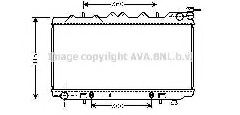 AVA QUALITY COOLING DN2137 Радіатор, охолодження двигуна