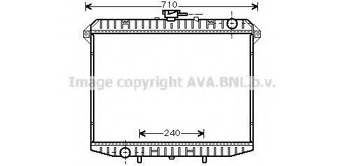 AVA QUALITY COOLING DN2148 Радіатор, охолодження двигуна