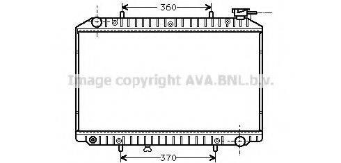 AVA QUALITY COOLING DN2151 Радіатор, охолодження двигуна