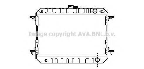 AVA QUALITY COOLING DN2169 Радіатор, охолодження двигуна