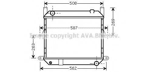 AVA QUALITY COOLING DN2209 Радіатор, охолодження двигуна