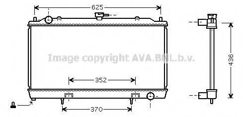 AVA QUALITY COOLING DN2229 Радіатор, охолодження двигуна