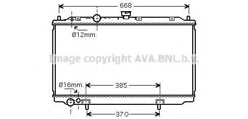 AVA QUALITY COOLING DN2237 Радіатор, охолодження двигуна