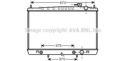 AVA QUALITY COOLING DN2242 Радіатор, охолодження двигуна