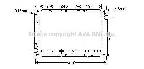 AVA QUALITY COOLING DN2260 Радіатор, охолодження двигуна