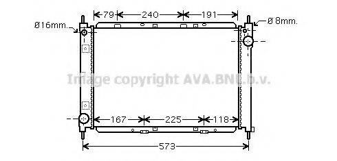 AVA QUALITY COOLING DN2261 Радіатор, охолодження двигуна