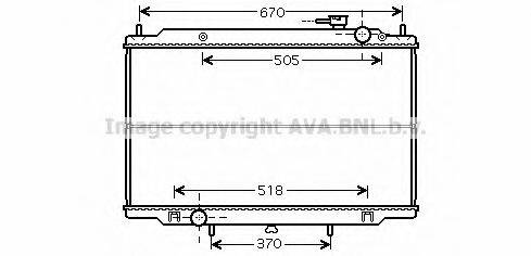 AVA QUALITY COOLING DN2266 Радіатор, охолодження двигуна