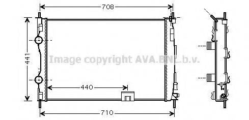 AVA QUALITY COOLING DN2288 Радіатор, охолодження двигуна