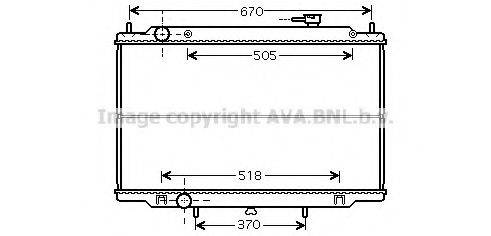 AVA QUALITY COOLING DN2302 Радіатор, охолодження двигуна