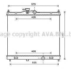 AVA QUALITY COOLING DN2347 Радіатор, охолодження двигуна