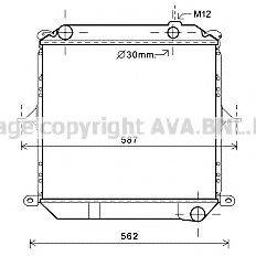 AVA QUALITY COOLING DN2362 Радіатор, охолодження двигуна