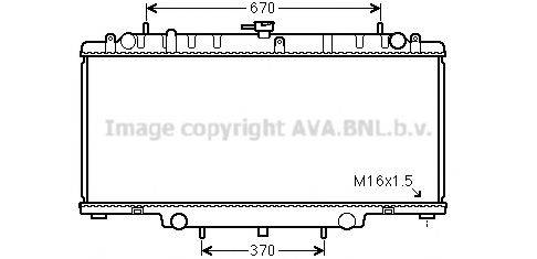 AVA QUALITY COOLING DN2394 Радіатор, охолодження двигуна