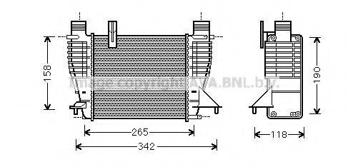 AVA QUALITY COOLING DN4356 Інтеркулер