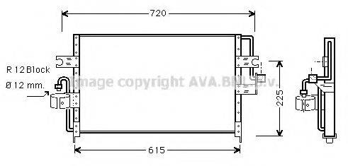 AVA QUALITY COOLING DN5165 Конденсатор, кондиціонер